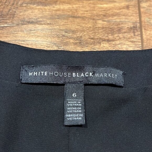 White House Black Market black sleeveless blouse - Picture 6 of 9